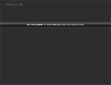 Tablet Screenshot of bnm.co.uk